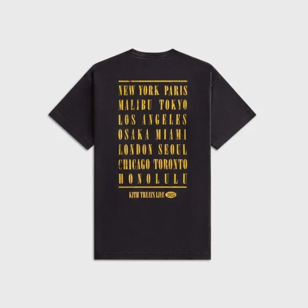 Kith Treats International World Tour 2025 Black T-Shirt - 19