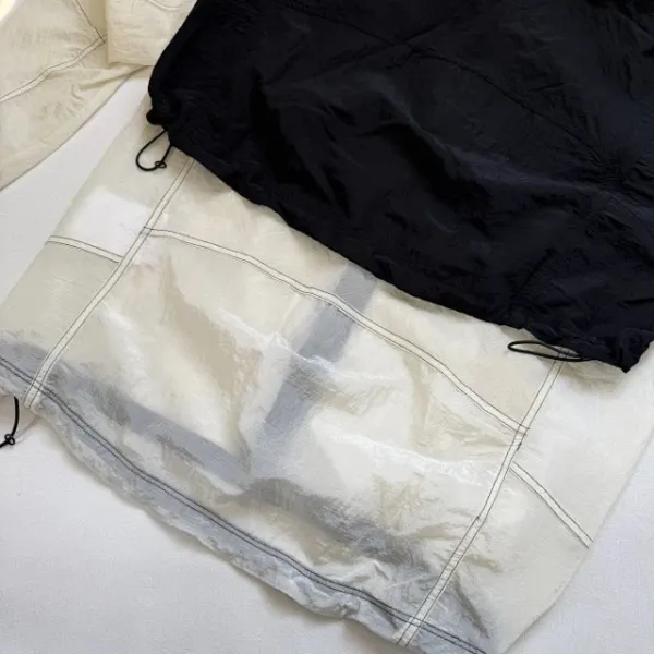 Design ROA x And Wander Lightweight Hooded Windbreaker Beige Outerwear - 44