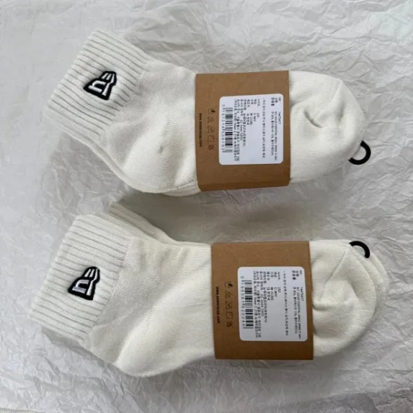 New Era Essential Ankle Socks White - 15
