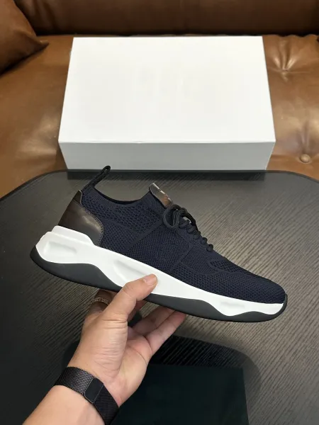 Design Chunky Knit Sneakers Black / Gray - 7