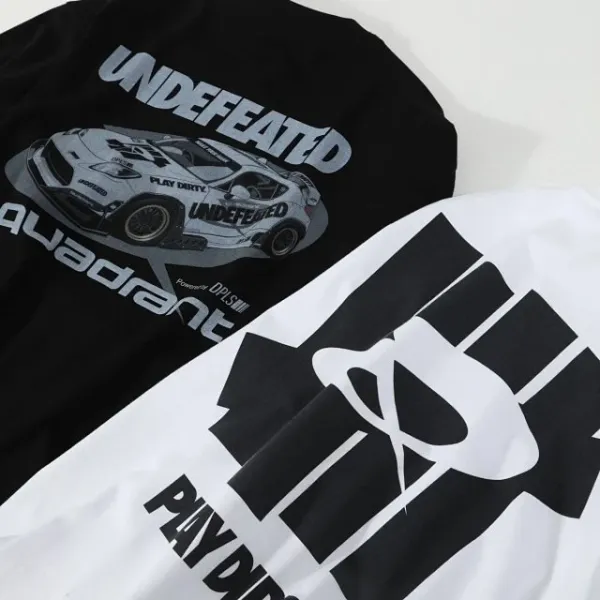 Design Undefeated Quadrant Graphic T-Shirt White T-Shirts - 25