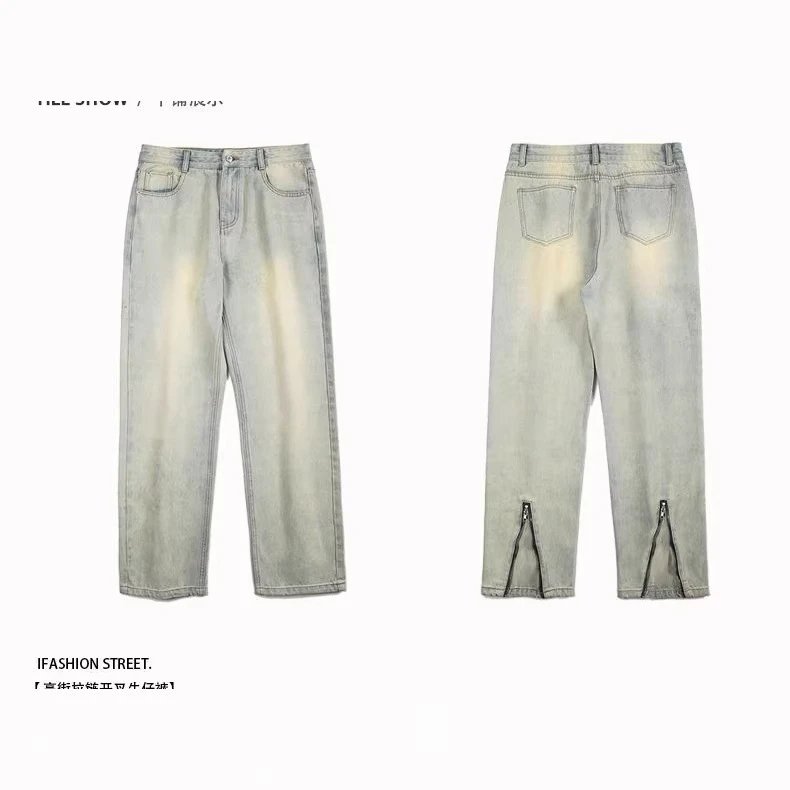Denim Jeans Assorted Washes Distressed Cargo Streetwear