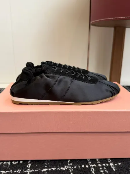 Maison Margiela Tabi Sneaker Black Satin Sneakers - 1