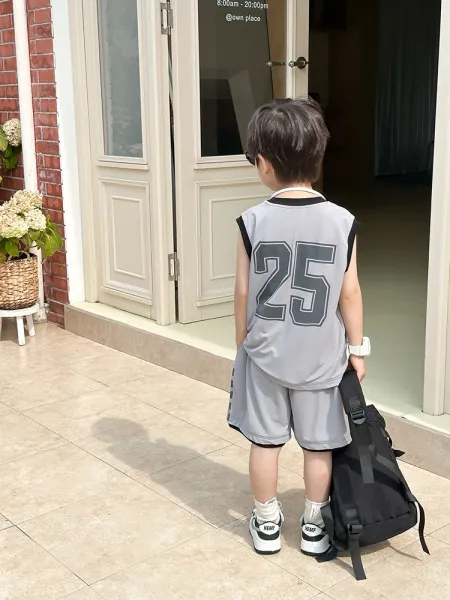 Design Star Nature 25 Basketball Jersey Set Navy Blue - 44