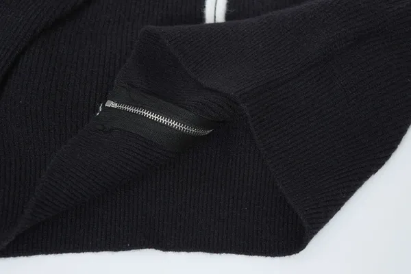 Stone Island Knit Cardigan Black with White Trim Outerwear.cardigan - 12