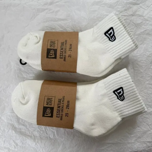 New Era Essential Ankle Socks White - 14