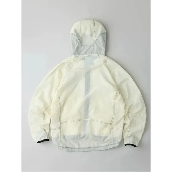 Design ROA x And Wander Lightweight Hooded Windbreaker Beige Outerwear - 24