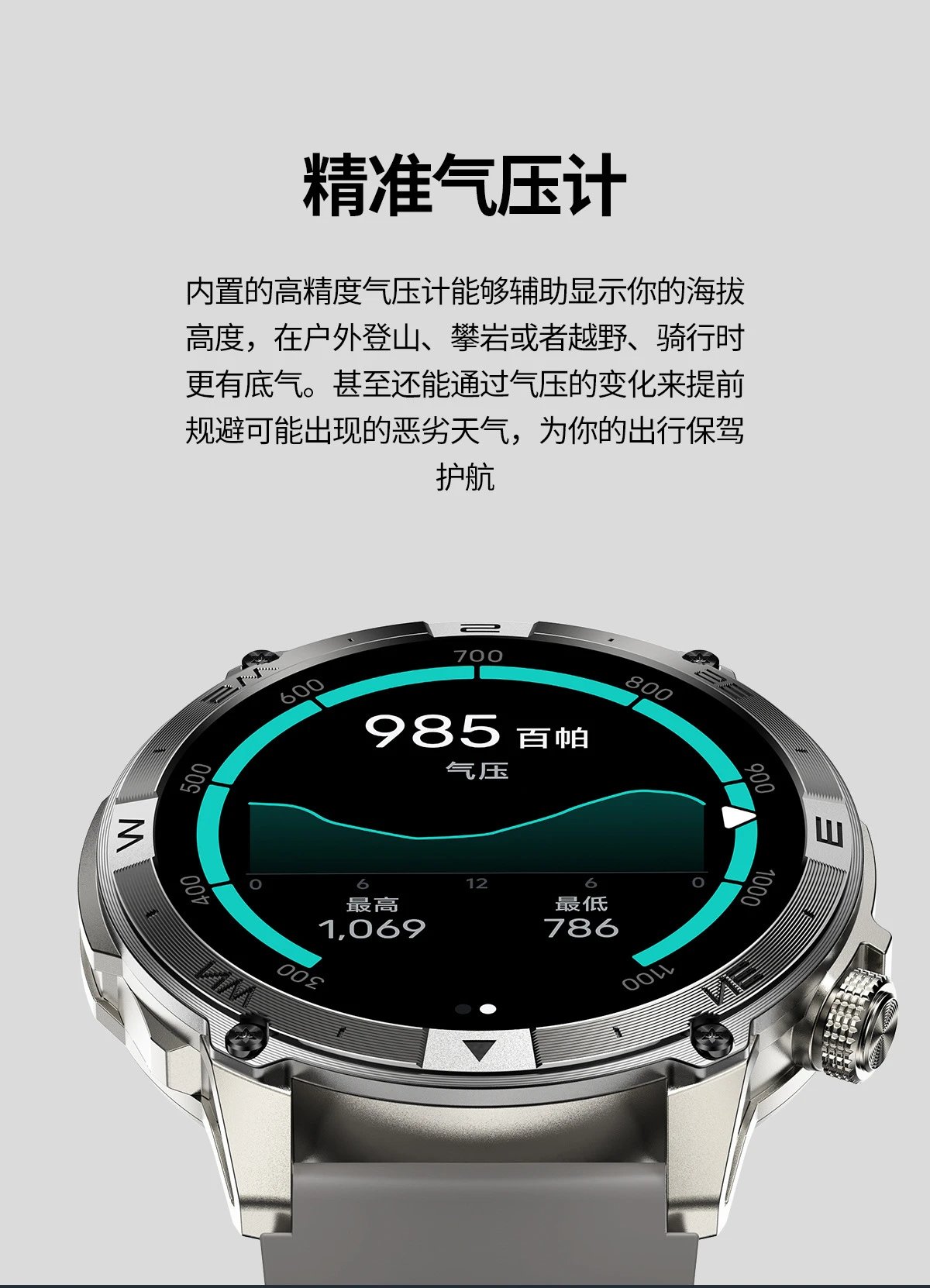 Design GPS Smartwatch Black with AMOLED Display Smartwatches - 8