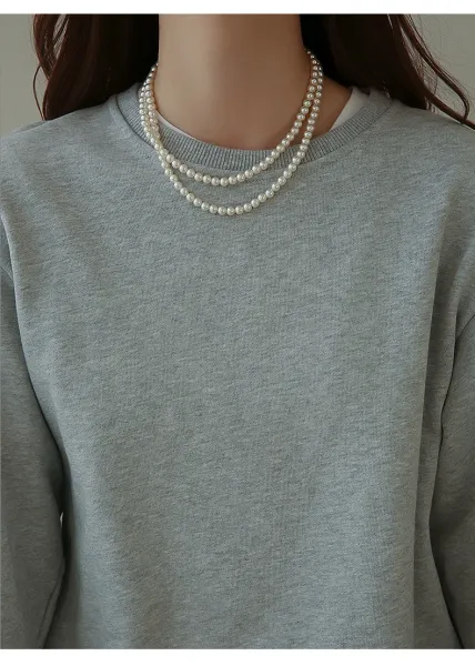 Design Pearl Strand Necklace White Jewelry - 28