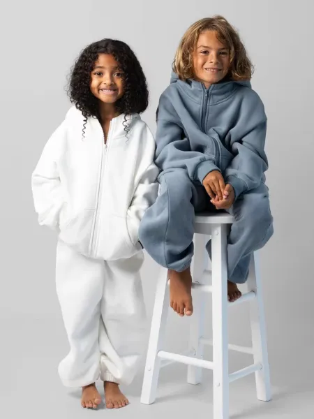 Design Oversized Zip-Up Hoodie and Jogger Set Gray - 3