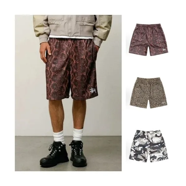 Stussy Snake Print Shorts Black Multicolor - 4
