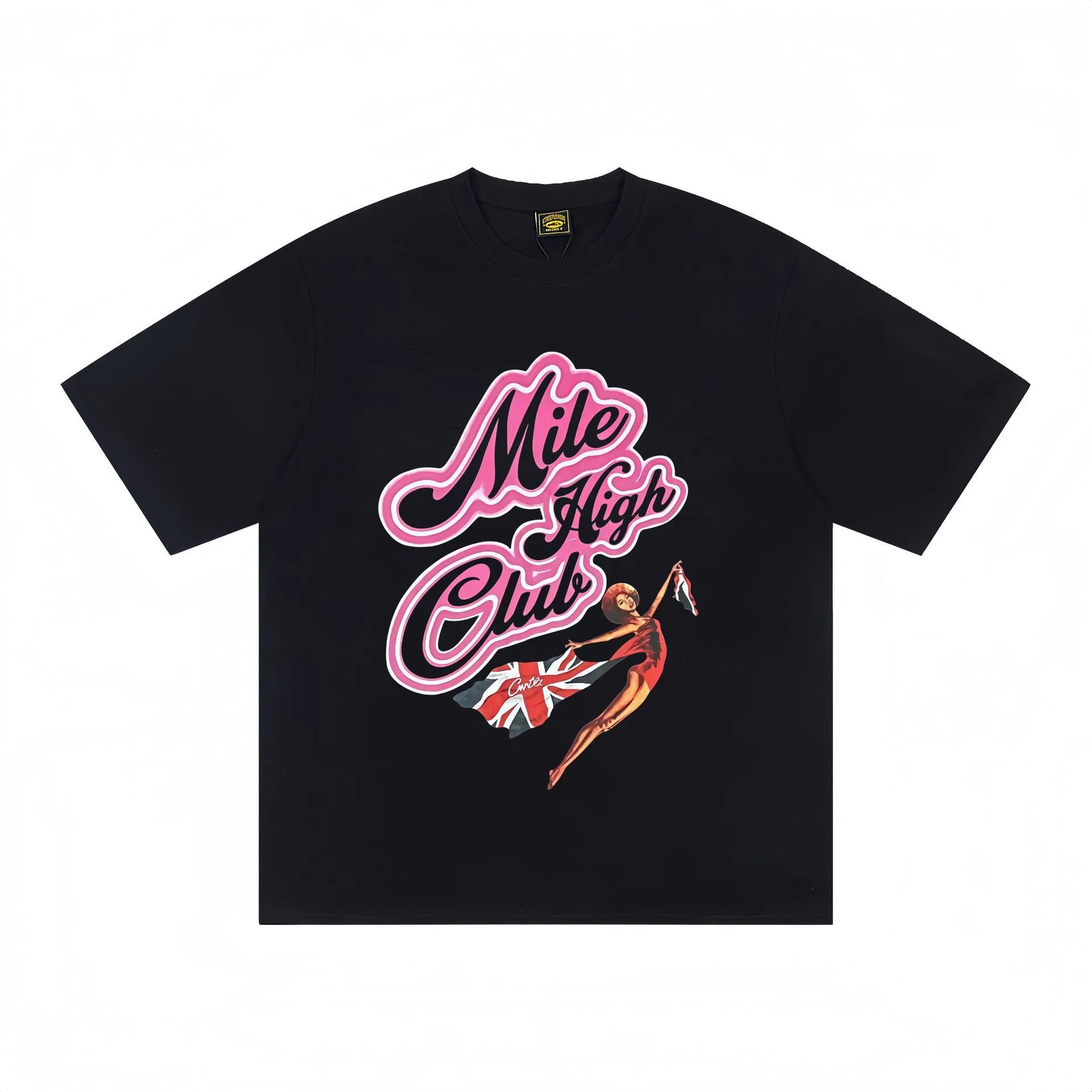 Corteiz Mile High Club Black T-Shirt - 9