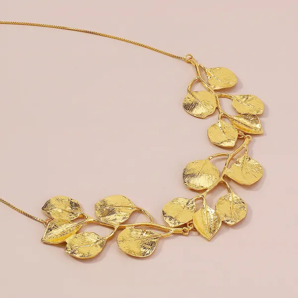 Design Abstract Two-Tone Choker Necklace Jewelry - 34