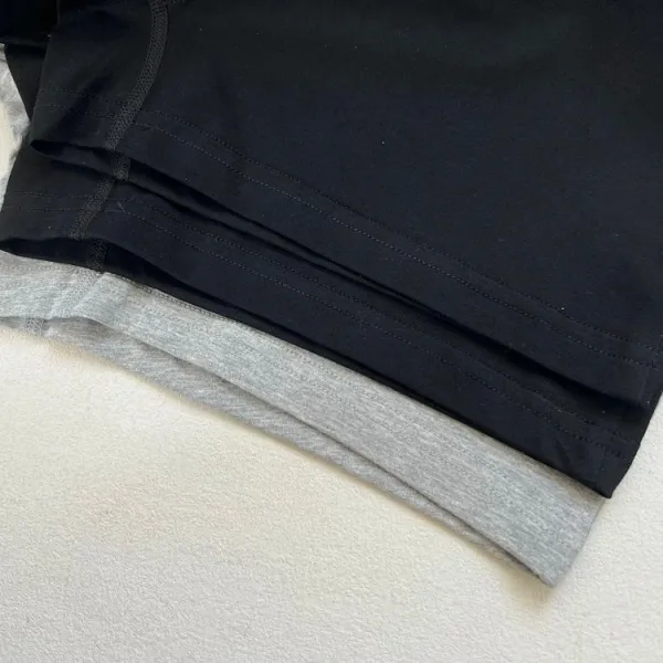 Design BEAMS Boxer Briefs Black / Gray / Black Orange Waistband Underwear - 14