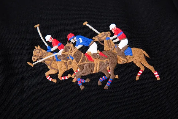 Ralph Lauren Polo Shirt Black Embroidered Polo - 29
