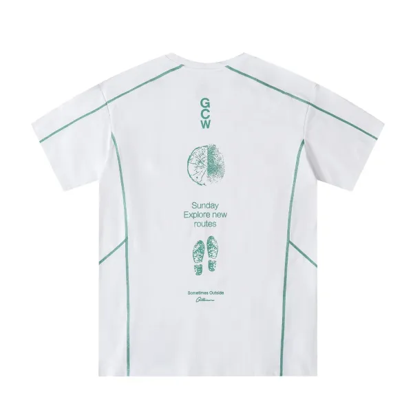 GCDS Sometimes Outside Technical T-Shirt Gray - 10