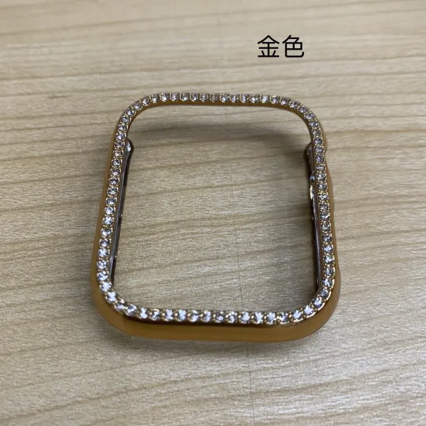 Apple Watch Crystal-Embellished Half-Case with Strap Band Smartwatches - 27