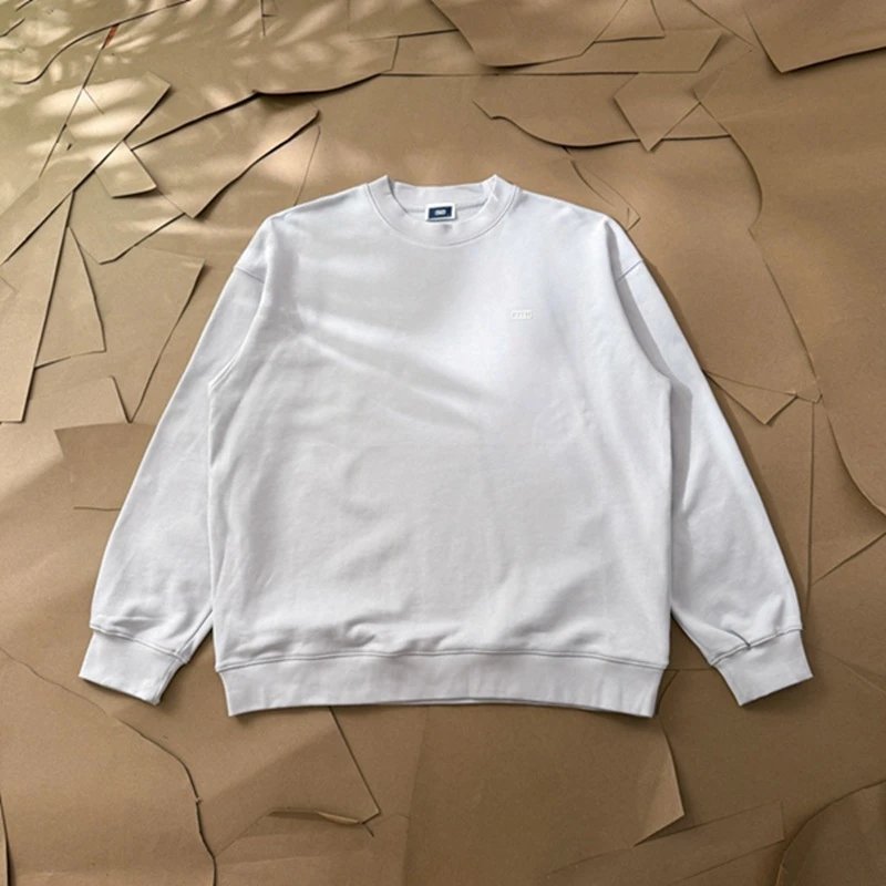Essentials Oversized Crewneck Sweatshirt White Hoodie