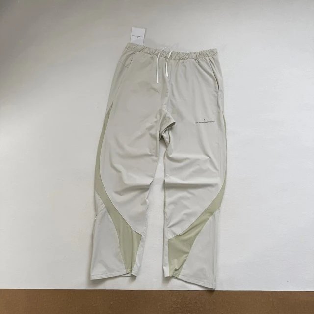 Design Technical Pants Gray Multi-Tone Windbreaker-Style Pants - 29