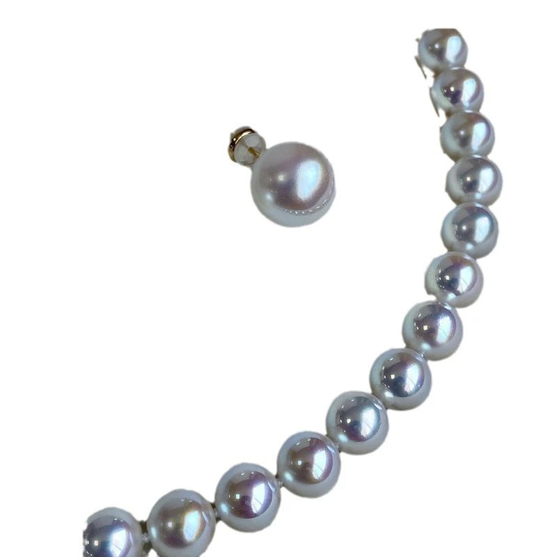 Freshwater Pearl Strand Necklace White Lustrous Classic