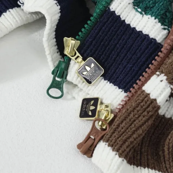 Adidas Originals Knit Cardigan Brown Multicolor Cardigan Outerwear.cardigan - 24