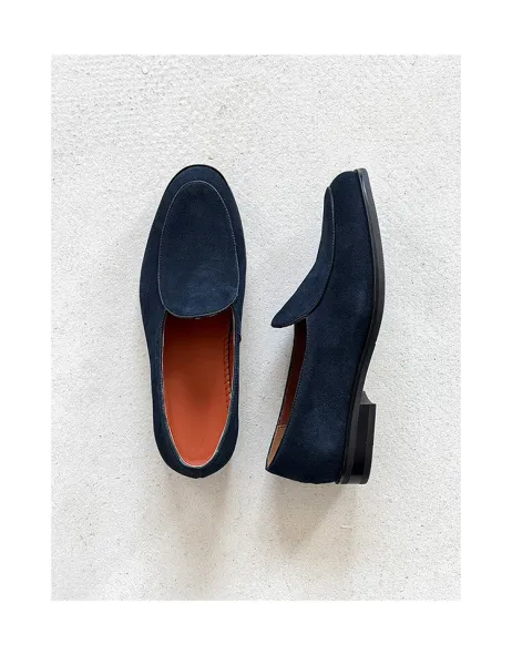 Design Suede Loafer Brown Casual Shoes - 12