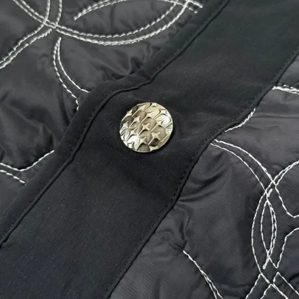 Adidas Originals Quilted Track Jacket Black with White Stripes Outerwear - 23