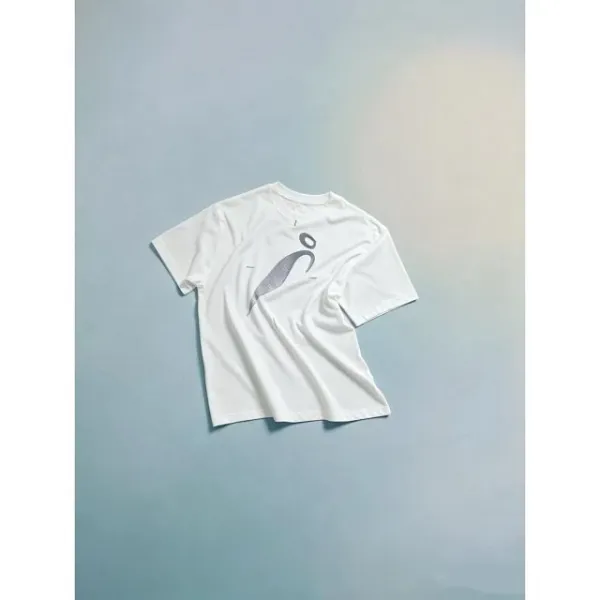 Design Abstract Graphic Oversized T-Shirt White - 19