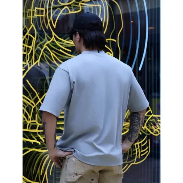 Oakley Logo Embroidered Gray T-Shirt and Black Baseball Cap - 19