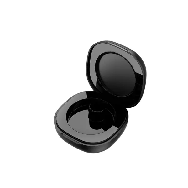 Design Compact Wireless Earbuds Charging Case Black Earphones - 1