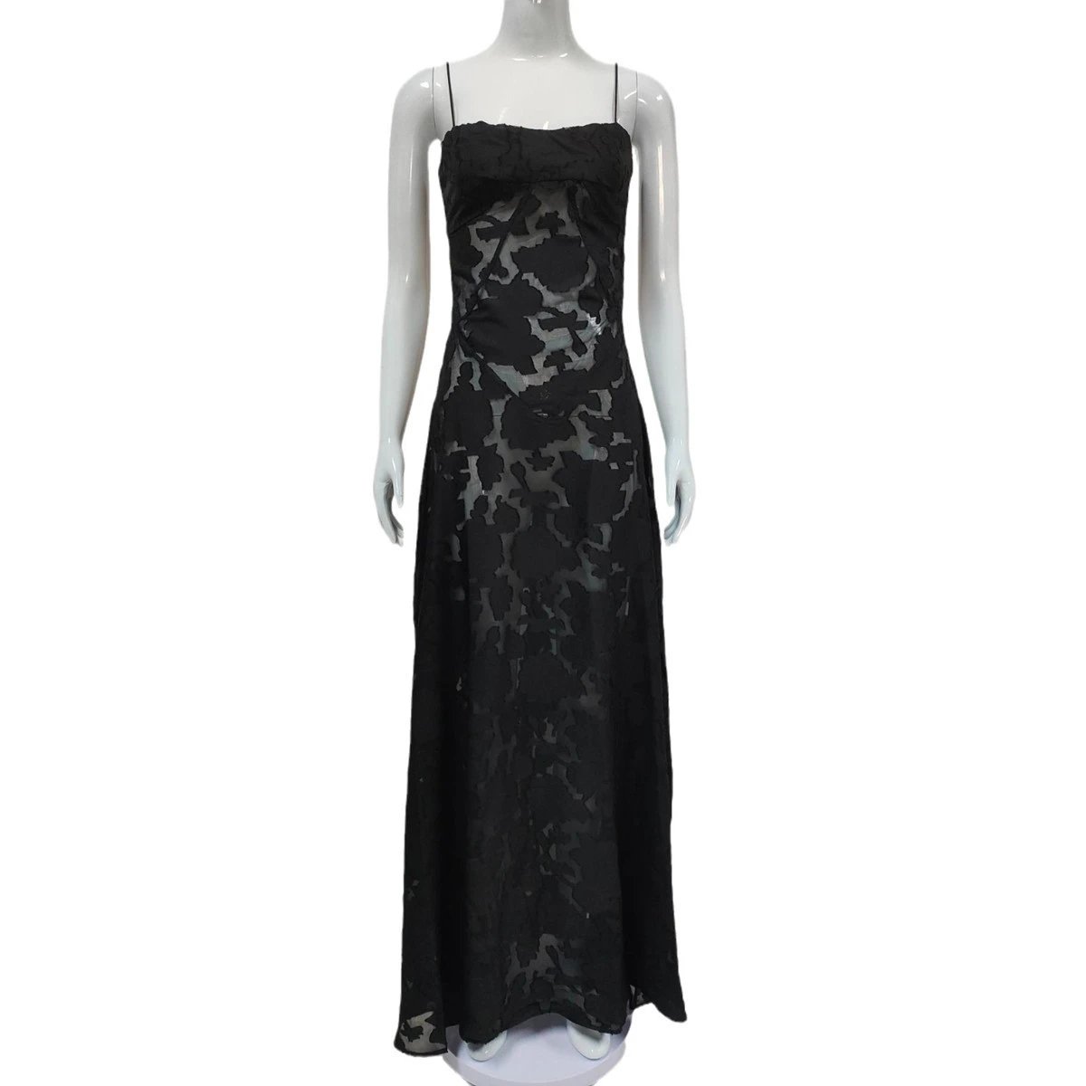 Design Lace Maxi Dress Black - 14