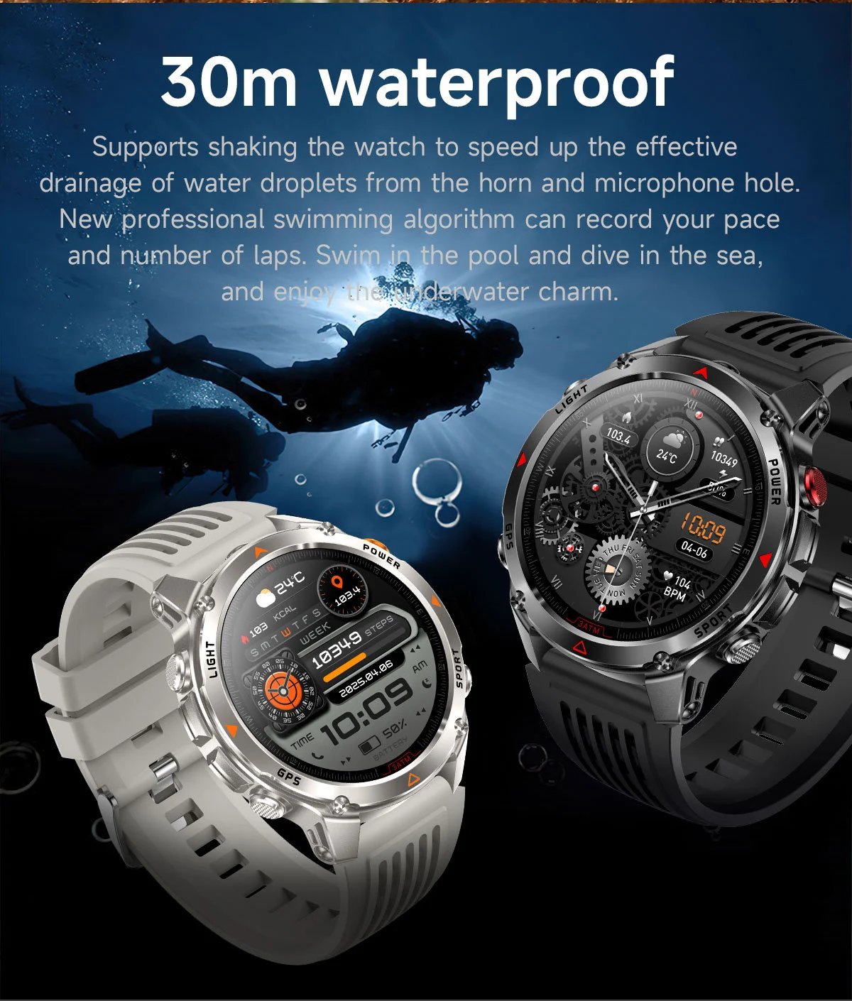 Design Smartwatch Pro Black Orange Sports Watch - 11