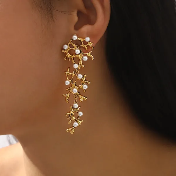Design Fish Charm Drop Earrings Gold Silver Multicolor Jewelry - 15