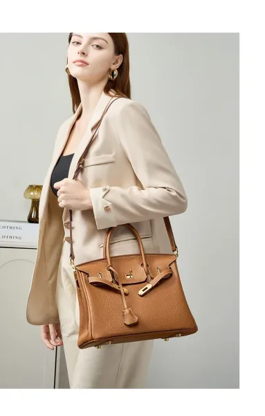 Hermès Birkin Bag Gris Perle Togo Leather Handbag - 22