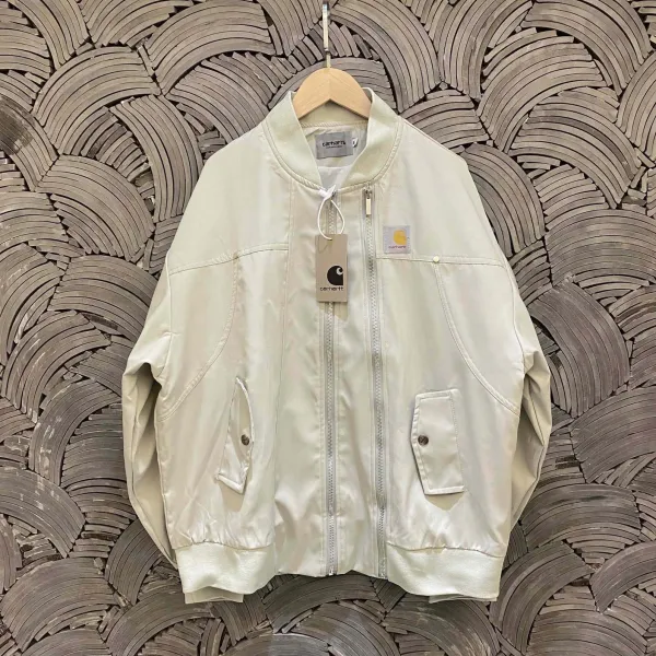 Carhartt Work In Progress Bomber Jacket Beige Outerwear - 5