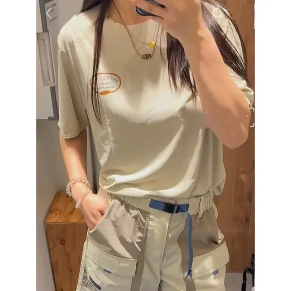 Patagonia Graphic Tee Beige with Tree Print T-Shirt - 10