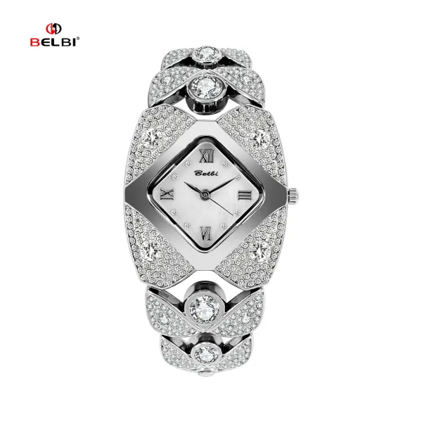 Design BELBI Diamond-Encrusted Gold-Tone Quartz Watch Watches - 18