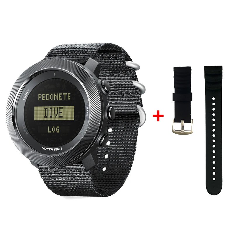Design North Edge Dive Pedometer Smartwatch Black Sports Watch Smartwatch