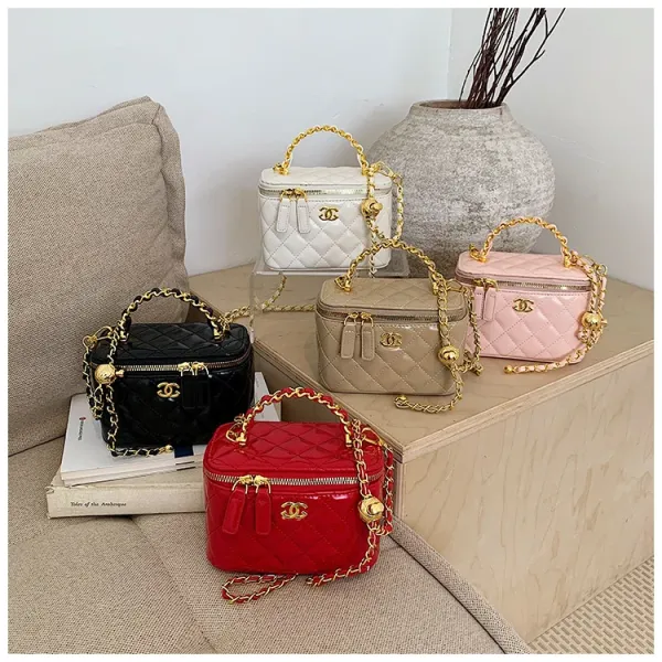 Chanel Mini Vanity Bag White Quilted Leather Handbag - 4