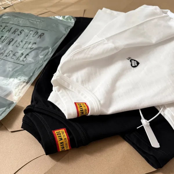 Human Made Heart Logo T-Shirt White and Black - 45