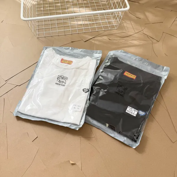 Human Made Heart Logo T-Shirt White and Black - 50