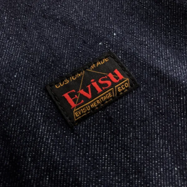 Evisu Osaka Japan Embroidered Denim Shirt Navy - 9