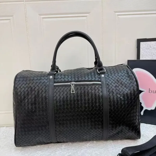 Prada Re-Nylon Crocodile-Embossed Duffle Bag Black - 6