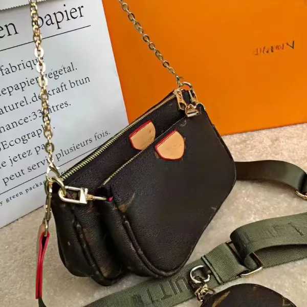 Louis Vuitton Multi Pochette Accessoires Black Monogram Empreinte Crossbody Bag - 8