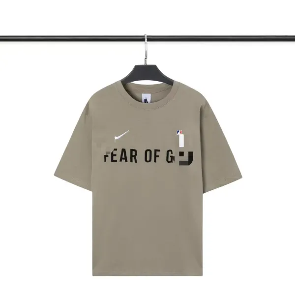 Fear of God x Nike NBA Collection Beige T-Shirt - 1