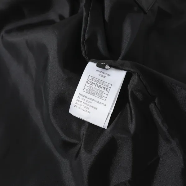 Carhartt Work In Progress Carhartt WIP Leather Jacket Black Leather-Jacket Leather Jacket - 16