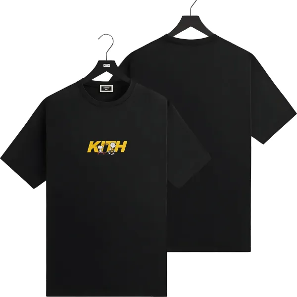Kith x Peanuts Snoopy Logo Black T-Shirt - 1