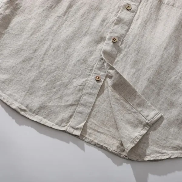 Design Short-Sleeve Button-Up Shirt White - 16