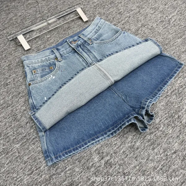 Moomin x Design Denim Shorts Light Wash Blue - 7