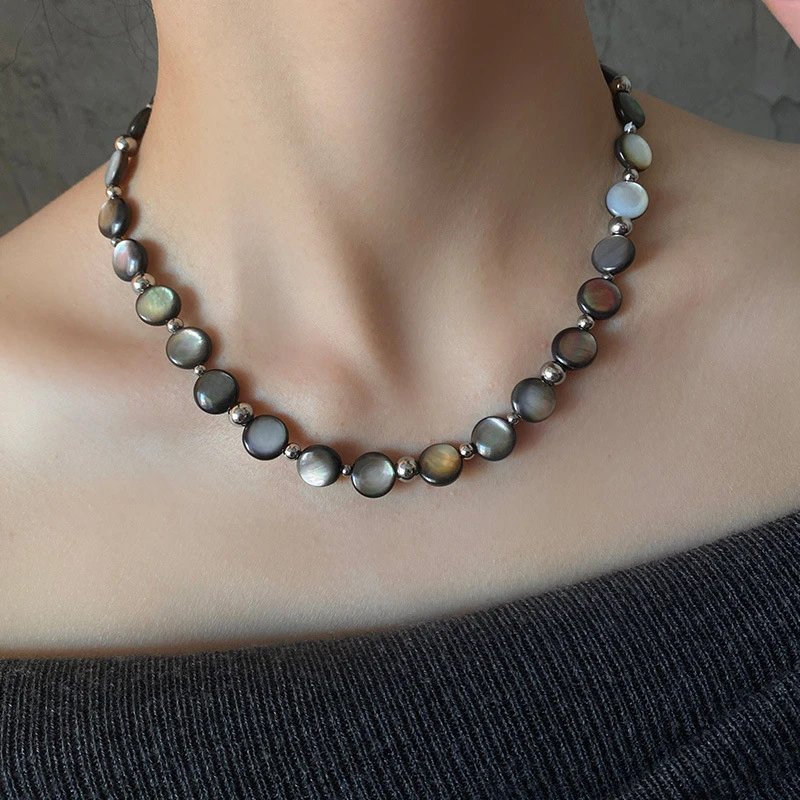 Handmade Baroque Pearl Necklace Bracelet Set Multicolor Iridescent Bohemian Jewelry